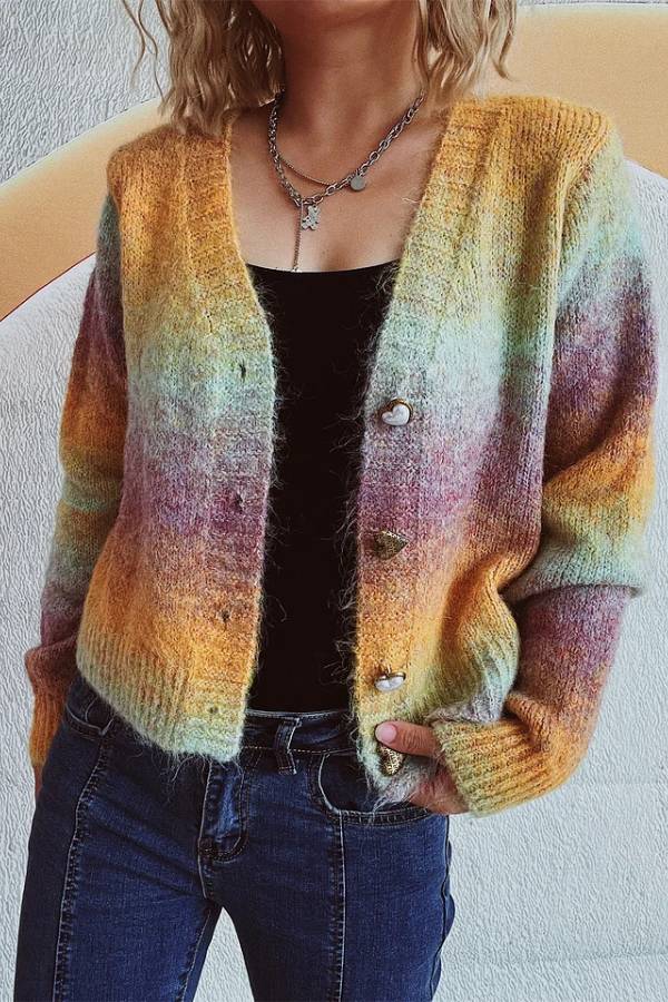 R&B | Candy-Farbe Sweaterjacke