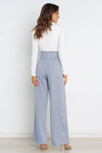 R&B | Hohe Taille Paperbag Hose mit Schleifendetail