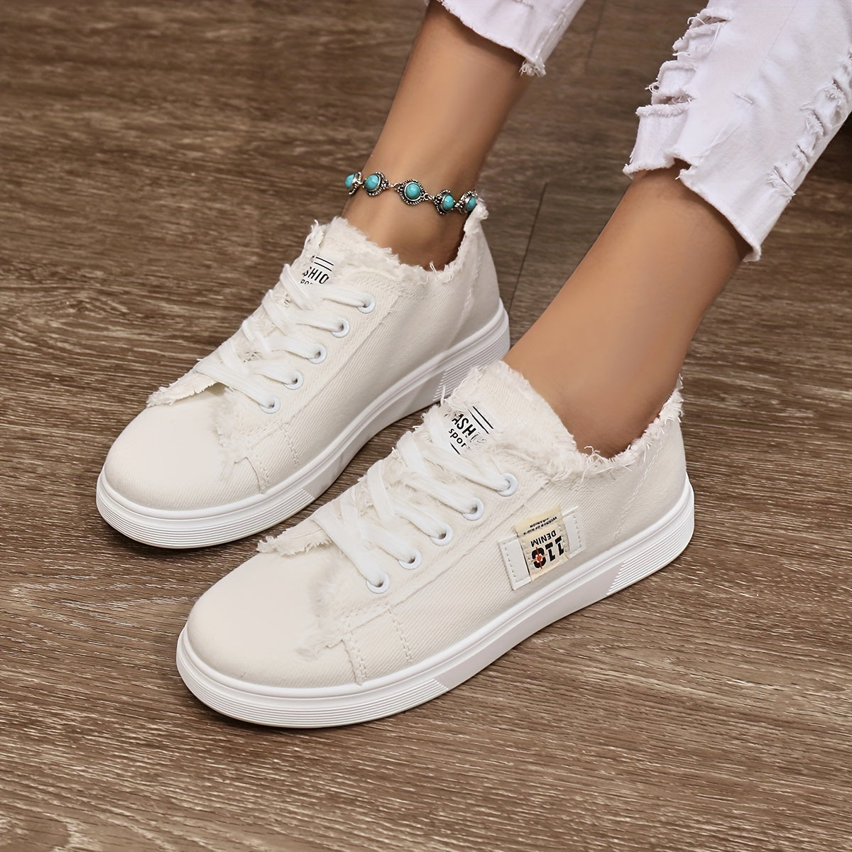 Leinenschuh Damen Casual Sneaker R&B