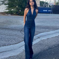 R&B | Denim Overall mit Neckholder
