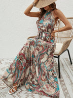 R&B | Damen Retro Maxi Halterneck & Vintage-inspiriert