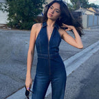 R&B | Denim Overall mit Neckholder