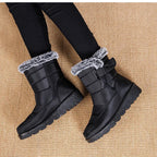 Damen warme Baumwolle Fell Stiefeletten R&B