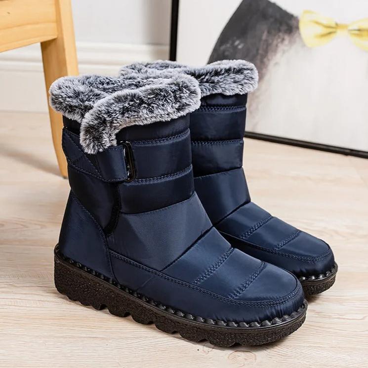 Damen warme Baumwolle Fell Stiefeletten R&B