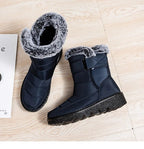Damen warme Baumwolle Fell Stiefeletten R&B