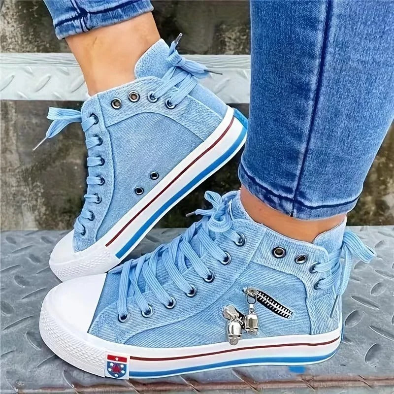 R&B Trend-Sneaker | Jeans-Look & Zipper