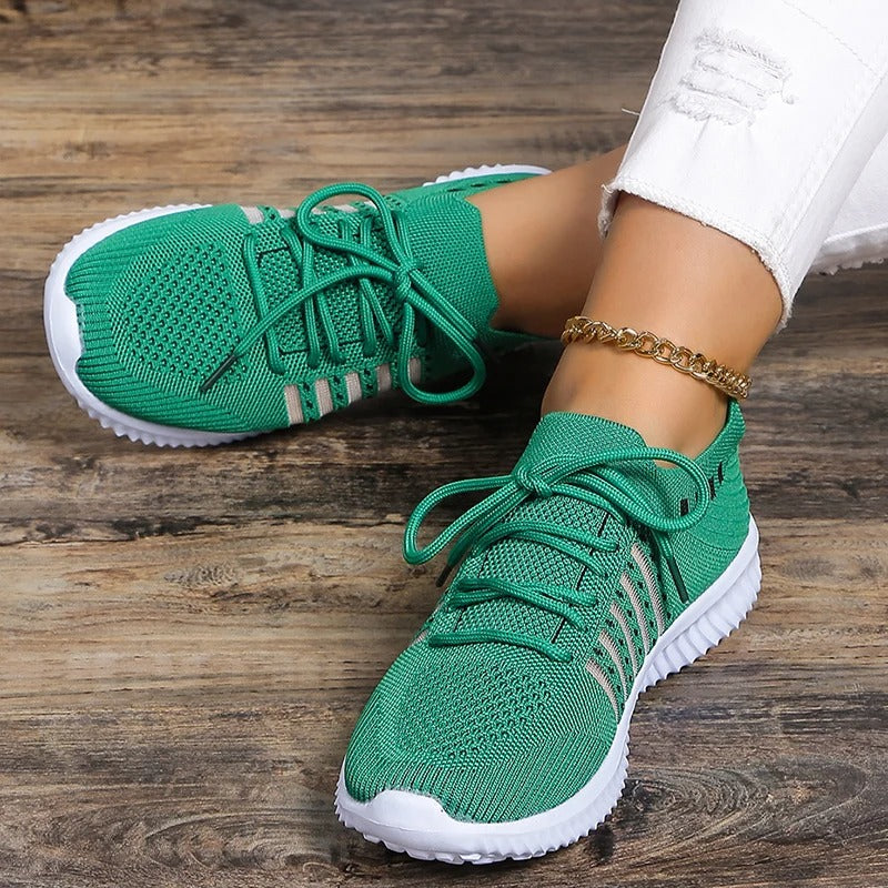 Frauen atmungsaktive Strick-Sneaker R&B