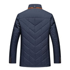 R&B | Herrenjacke – Hoher Kragen und gesteppter