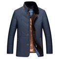 R&B | Herrenjacke – Hoher Kragen und gesteppter