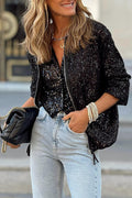 R&B | Mode klassische Paillettenjacke