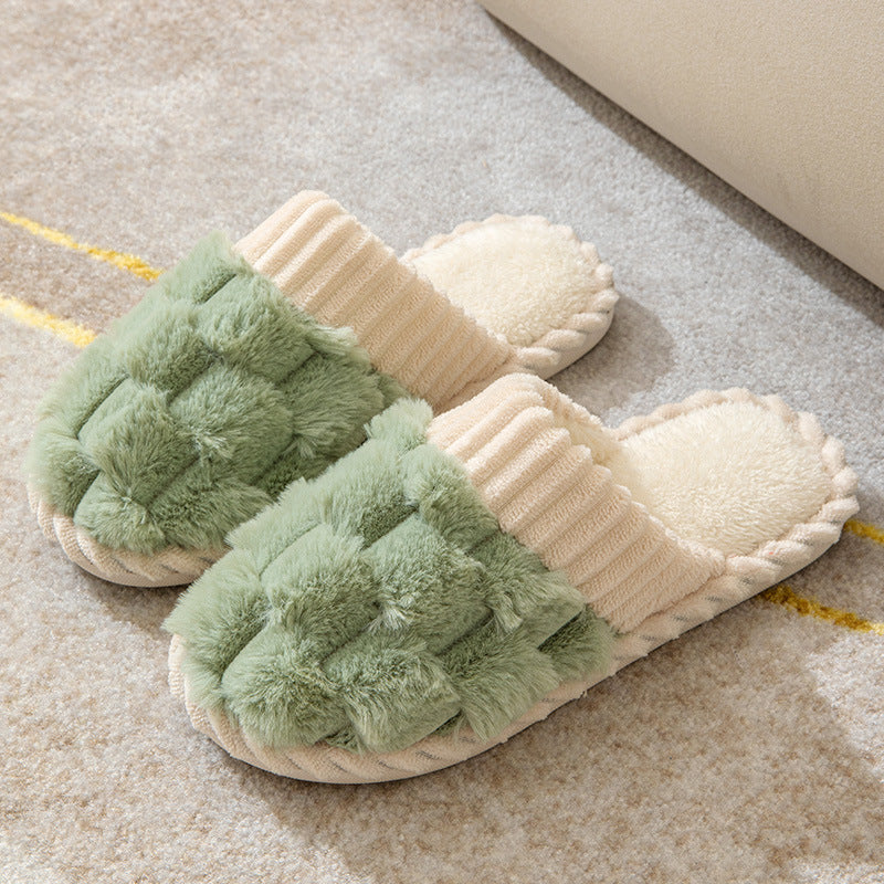 R&B | Bequeme Damen Hausschuhe mit Pelzfutter
