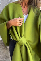 R&B | lässige V-Ausschnitt Stola Cape Jacke