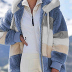 R&B | Color Block Zip-Up Kapuzenjacke