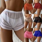 R&B | Badehose mit hoher Taille und Kordelzug aus Mesh