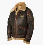 R&B | Fliegerjacke Vintage Stil Winterjacke - Klassische Pilotenjacke für Herbst und Winter