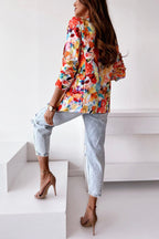 R&B | Freie und Echte Florale Revers Freizeitanzug Blazer
