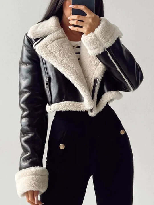 R&B | Damen Fleecefutter Kurze Jacke