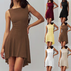 R&B | Ärmelloses Kleid mit Kragen