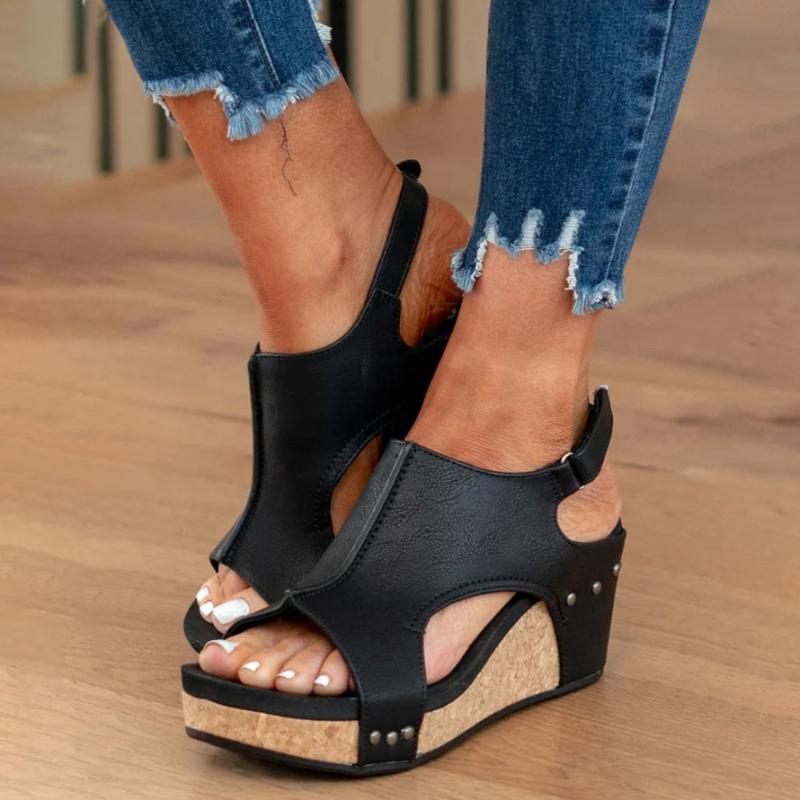 EB Sandalen Mit Keilabsatz