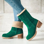 R&B | Elegante und Warme Leder - Schneestiefel