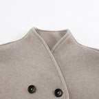 R&B | Kurzer Doppelreiher Mantel Minimalistische Maßgeschneiderte Winterjacke