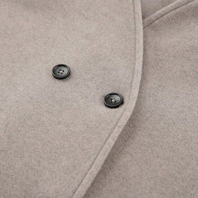 R&B | Kurzer Doppelreiher Mantel Minimalistische Maßgeschneiderte Winterjacke