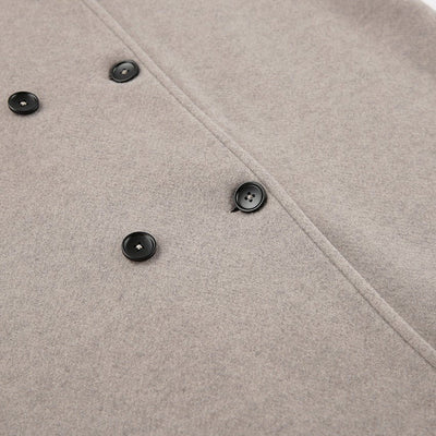 R&B | Kurzer Doppelreiher Mantel Minimalistische Maßgeschneiderte Winterjacke