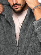 R&B | Doppel-Seitige Kapuzen Herren Winterjacke