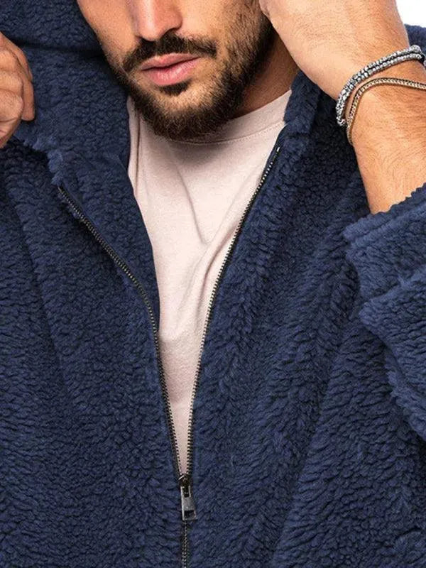 R&B | Doppel-Seitige Kapuzen Herren Winterjacke