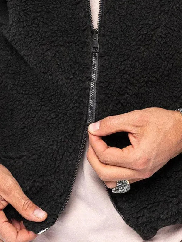 R&B | Doppel-Seitige Kapuzen Herren Winterjacke