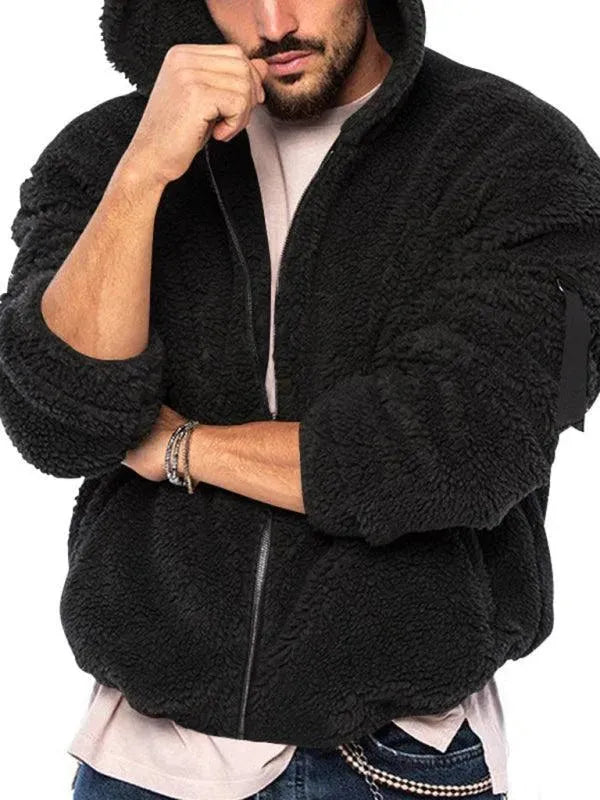 R&B | Doppel-Seitige Kapuzen Herren Winterjacke