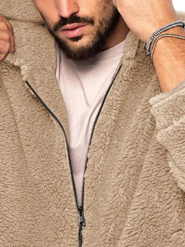 R&B | Doppel-Seitige Kapuzen Herren Winterjacke