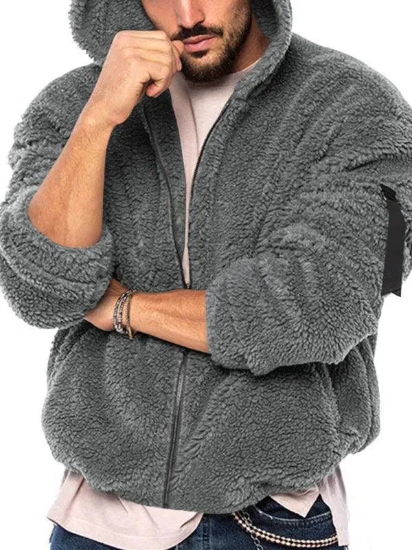 R&B | Doppel-Seitige Kapuzen Herren Winterjacke