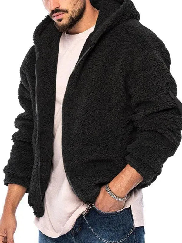 R&B | Doppel-Seitige Kapuzen Herren Winterjacke