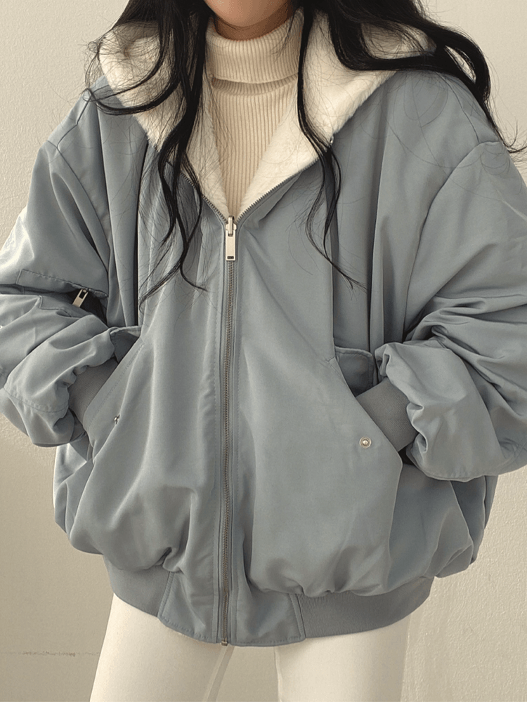 R&B | Übergröße Damenjacke mit Weichem Futter