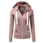R&B | Fleece Zip Up Hoodie Met Verstelbare Capuchon