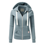 R&B | Fleece Zip Up Hoodie Met Verstelbare Capuchon