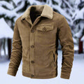 R&B | Corduroy Trucker Jacke Faux Shearling Kragenjacke