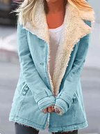 R&B | Damen Fleecejacke Mit Sherpa Futter