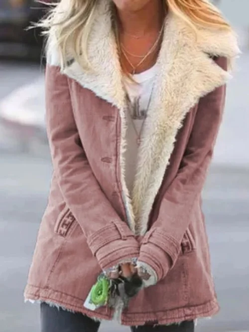 R&B | Damen Knopf-Front Mittel-Längen Jacke