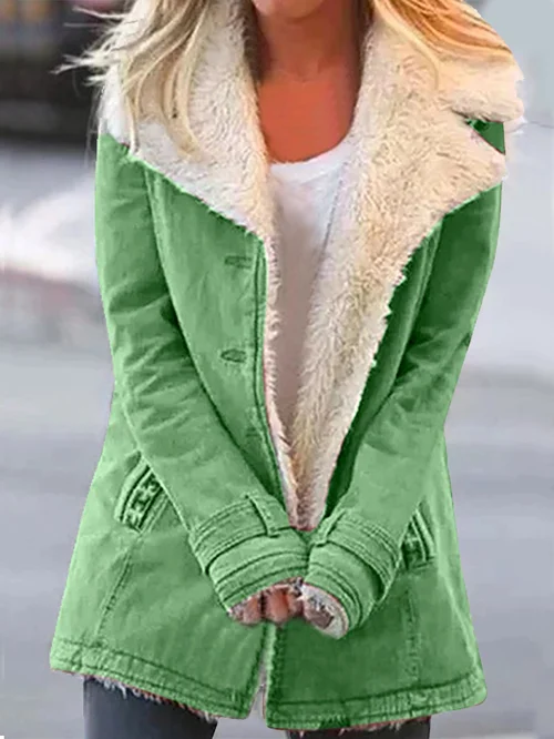 R&B | lange jack - gefütterte Winterjacke mit Fleece-Kragen