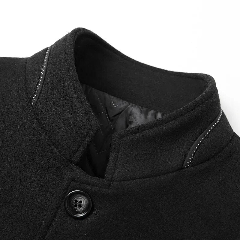 R&B | Jacke mit Knöpfen Wollmischung Klassisch, Elegant