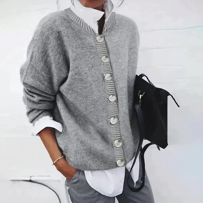R&B | Strickpullover mit Knöpfen