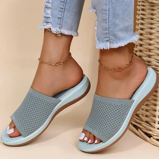 R&B | Atmungsaktive Mesh-Slip-On-Sandalen für Damen