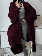 R&B | Zeitloser Komfort Offener Pullover