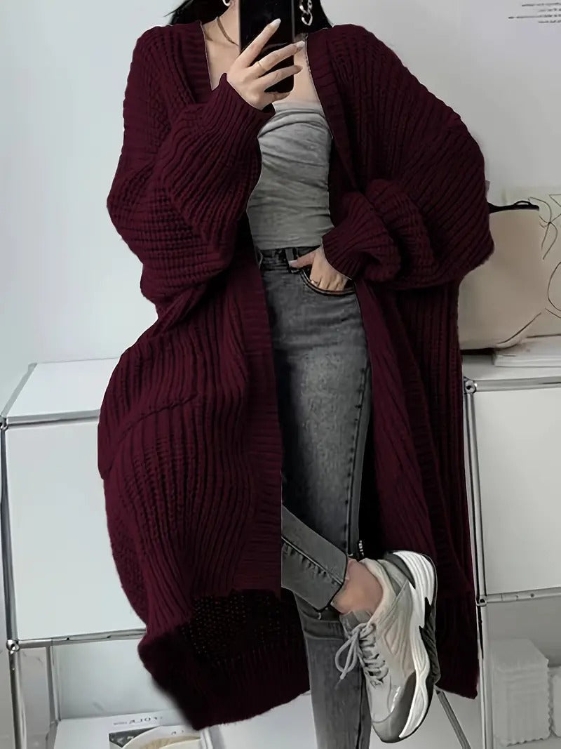 R&B | Zeitloser Komfort Offener Pullover