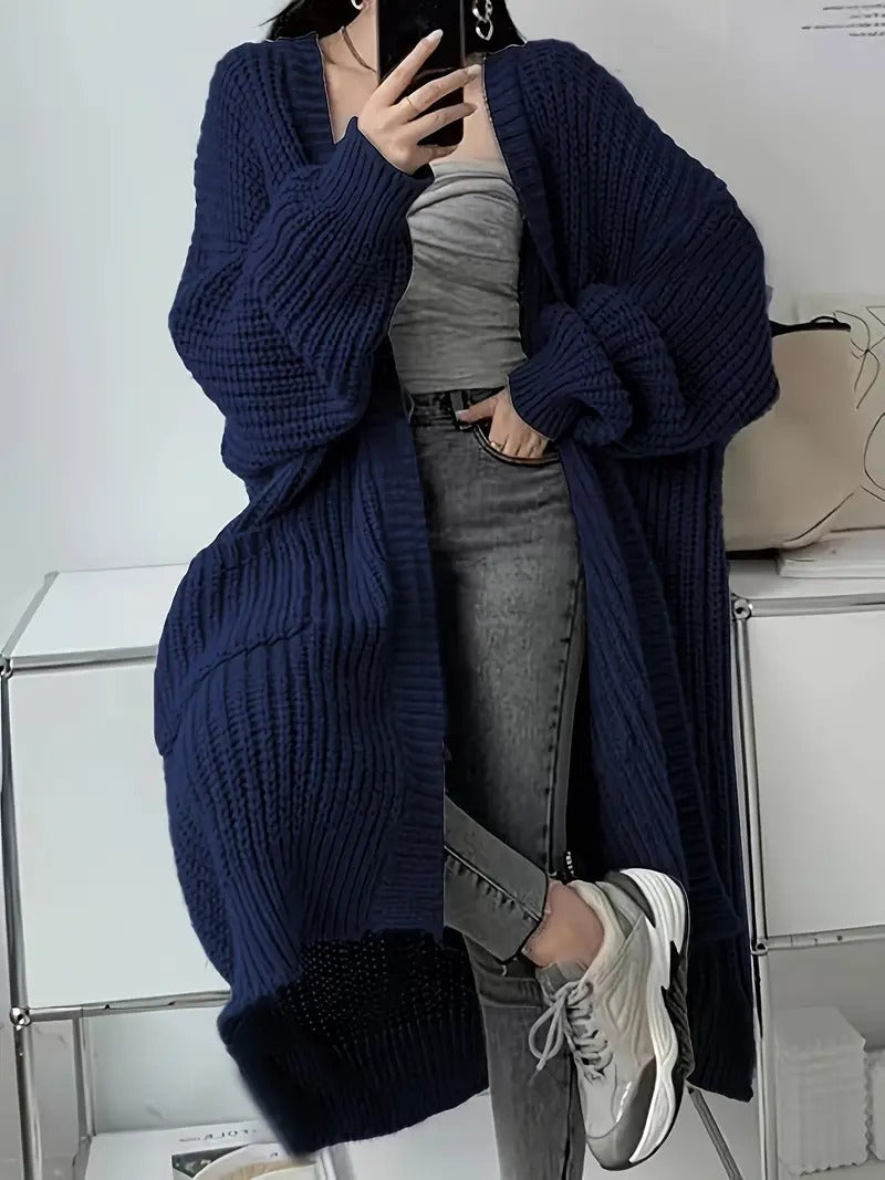 R&B | Zeitloser Komfort Offener Pullover