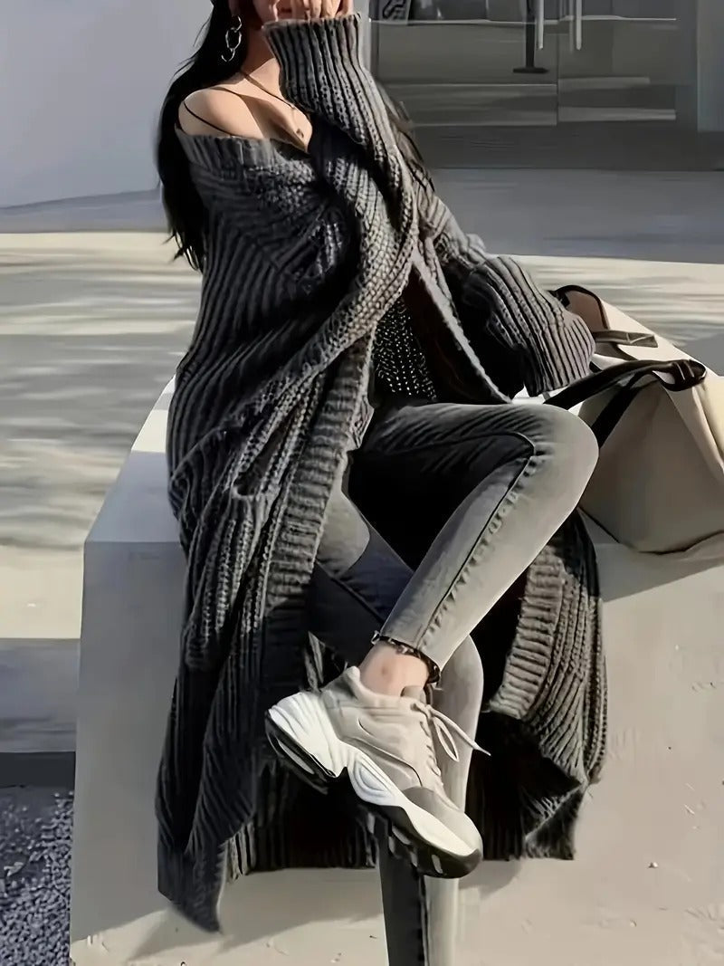 R&B | Zeitloser Komfort Offener Pullover
