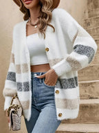 R&B | Lässiger Langarm Strickpullover