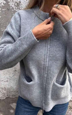 R&B | Rundhalsjacke Im Raffinierten Stil